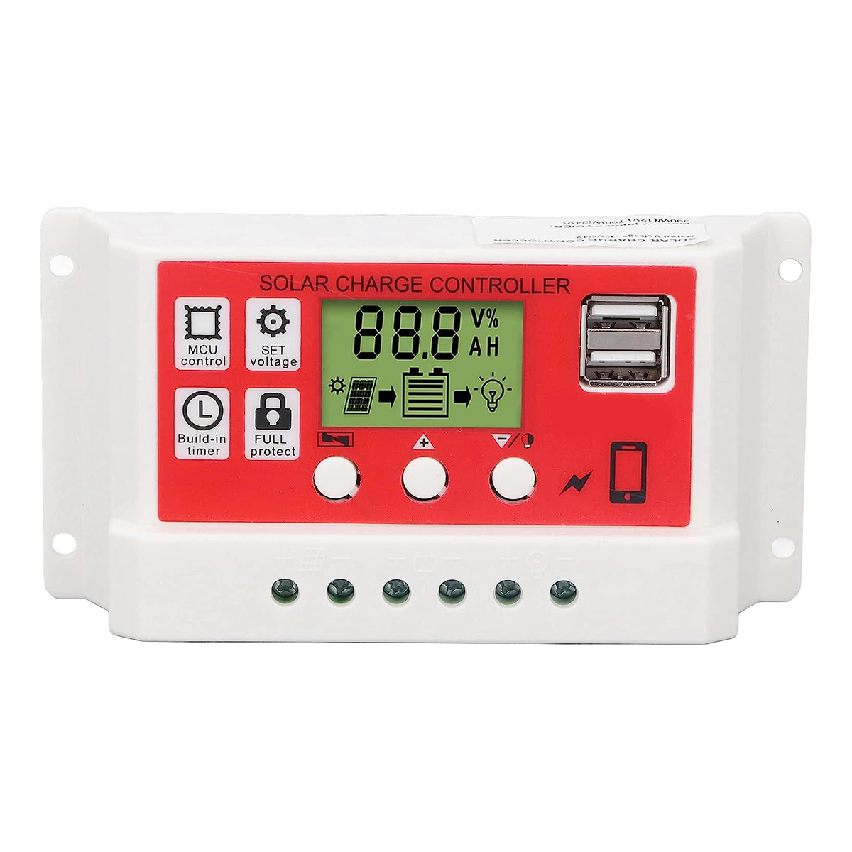 Picture of Efficient 10A Solar Charge Controller 120W - Equipped with LCD Display and MCU Control - Suitable for 12V 10A Solar Systems Picture of Efficient 10A Solar Charge Controller 120W - Equipped with LCD Display and MCU Control - Suitable for 12V 10A Solar Systems