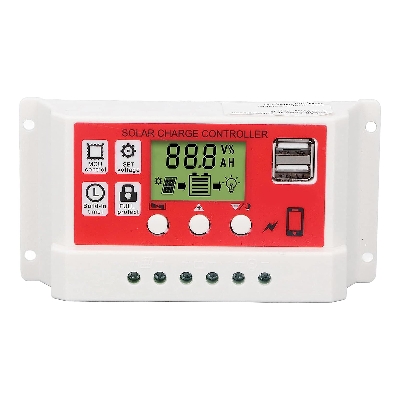 Picture of Efficient 10A Solar Charge Controller 120W - Equipped with LCD Display and MCU Control - Suitable for 12V 10A Solar Systems Picture of Efficient 10A Solar Charge Controller 120W - Equipped with LCD Display and MCU Control - Suitable for 12V 10A Solar Systems