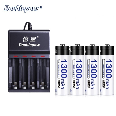 Picture of Doublepow UK83 universal 4 slot 1.2v fast charger with 4 piece AA-1.2V 1300mAh Ni-Mh Battery Charger+Battery Picture of Doublepow UK83 universal 4 slot 1.2v fast charger with 4 piece AA-1.2V 1300mAh Ni-Mh Battery Charger+Battery