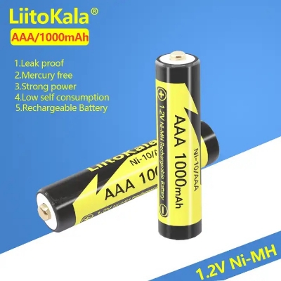 Picture of LiitoKala AAA 1000MAH/AA 1000MAH NiMH 1.2V Rechargeable Battery Suitable for Toys Mice,with 2PC AAA Battery- 2pcs Picture of LiitoKala AAA 1000MAH/AA 1000MAH NiMH 1.2V Rechargeable Battery Suitable for Toys Mice,with 2PC AAA Battery- 2pcs