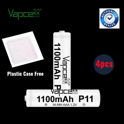 Picture of Vapcell P11 AAA 1100mah 1.2V for Camera Remote and others use High Capacity 1100mah 1.2v Size AAA Triple A Ni-MH Rechargeable Batteries- 4pcs Picture of Vapcell P11 AAA 1100mah 1.2V for Camera Remote and others use High Capacity 1100mah 1.2v Size AAA Triple A Ni-MH Rechargeable Batteries- 4pcs