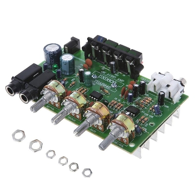 Picture of DX0809 TDA8946 2.0 Class D Power Amplifier 40W×2 DC12V with Microphone Dual Channel 80W Stereo Digital Audio Power Amplifier Board Set