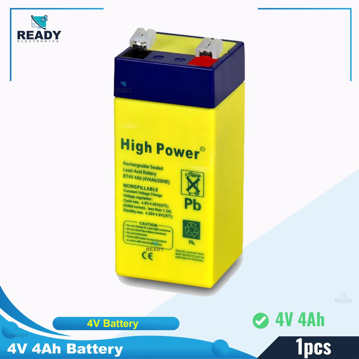 Picture of 4V 4Ah Rechargeable Battery - Yellow - Rechargeable Battery