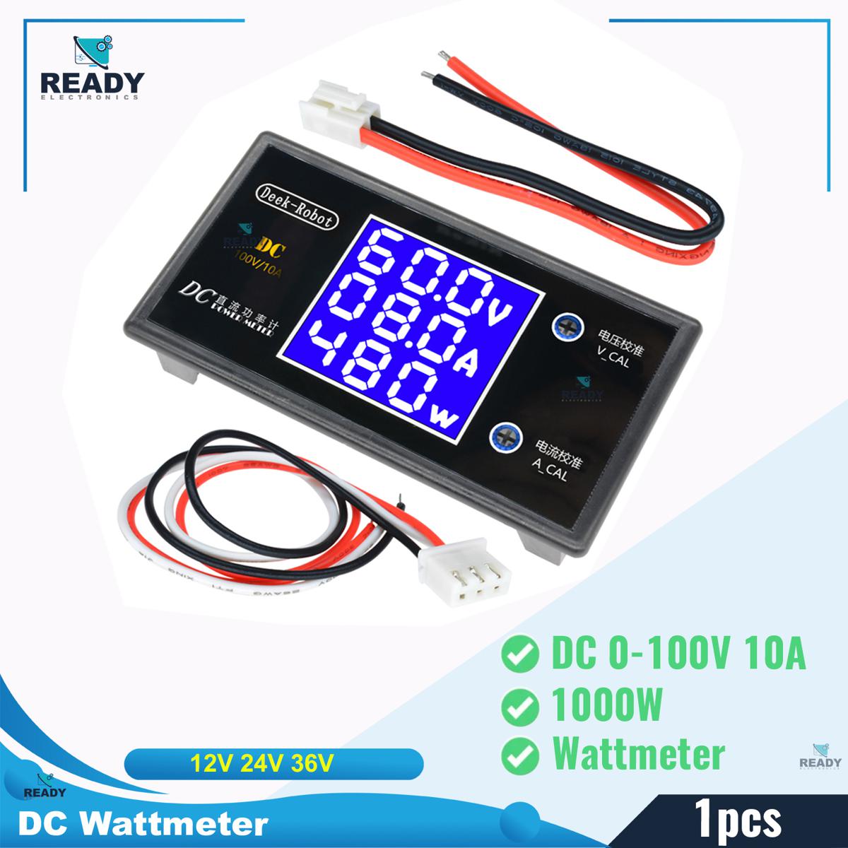 Picture of DC 0-100V 10A 1000W LCD Digital Voltmeter Ammeter Wattmeter Voltage Current Power Meter Volt Detector Tester Monitor 12V 24V 36V DC Picture of DC 0-100V 10A 1000W LCD Digital Voltmeter Ammeter Wattmeter Voltage Current Power Meter Volt Detector Tester Monitor 12V 24V 36V DC