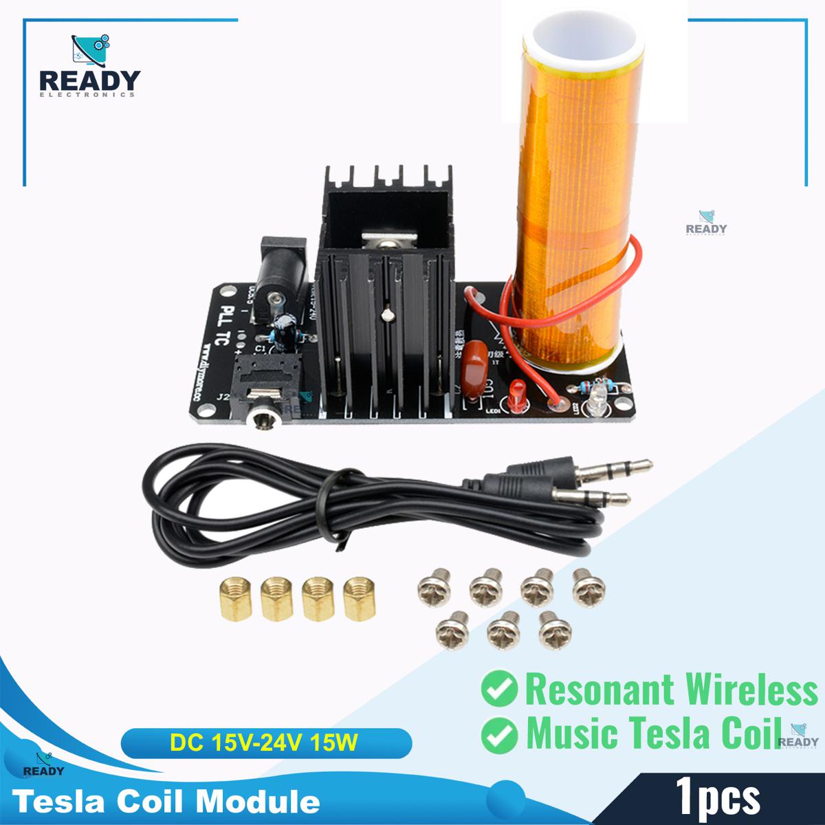 Picture of Mini Music Tesla Coil Plasma Speaker Tesla Arc Generator Resonant Wireless Transmission DC 15V-24V 15W Stereo Picture of Mini Music Tesla Coil Plasma Speaker Tesla Arc Generator Resonant Wireless Transmission DC 15V-24V 15W Stereo