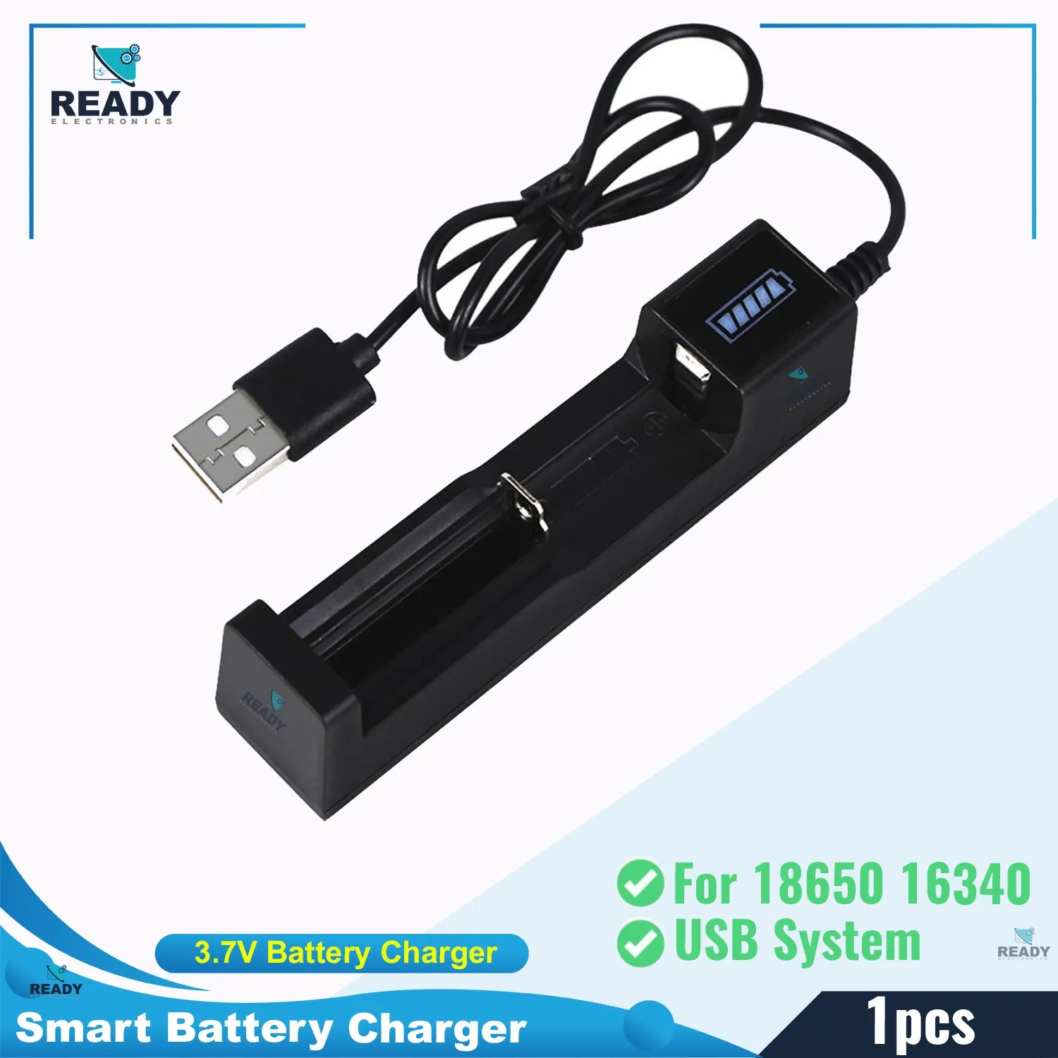 Picture of ABS - Reliable Overheat - Overcurrent - Overcharge and Over discharge Protection - Battery Charger - For 18650 16340 14500 AA AAA CR123A Picture of ABS - Reliable Overheat - Overcurrent - Overcharge and Over discharge Protection - Battery Charger - For 18650 16340 14500 AA AAA CR123A