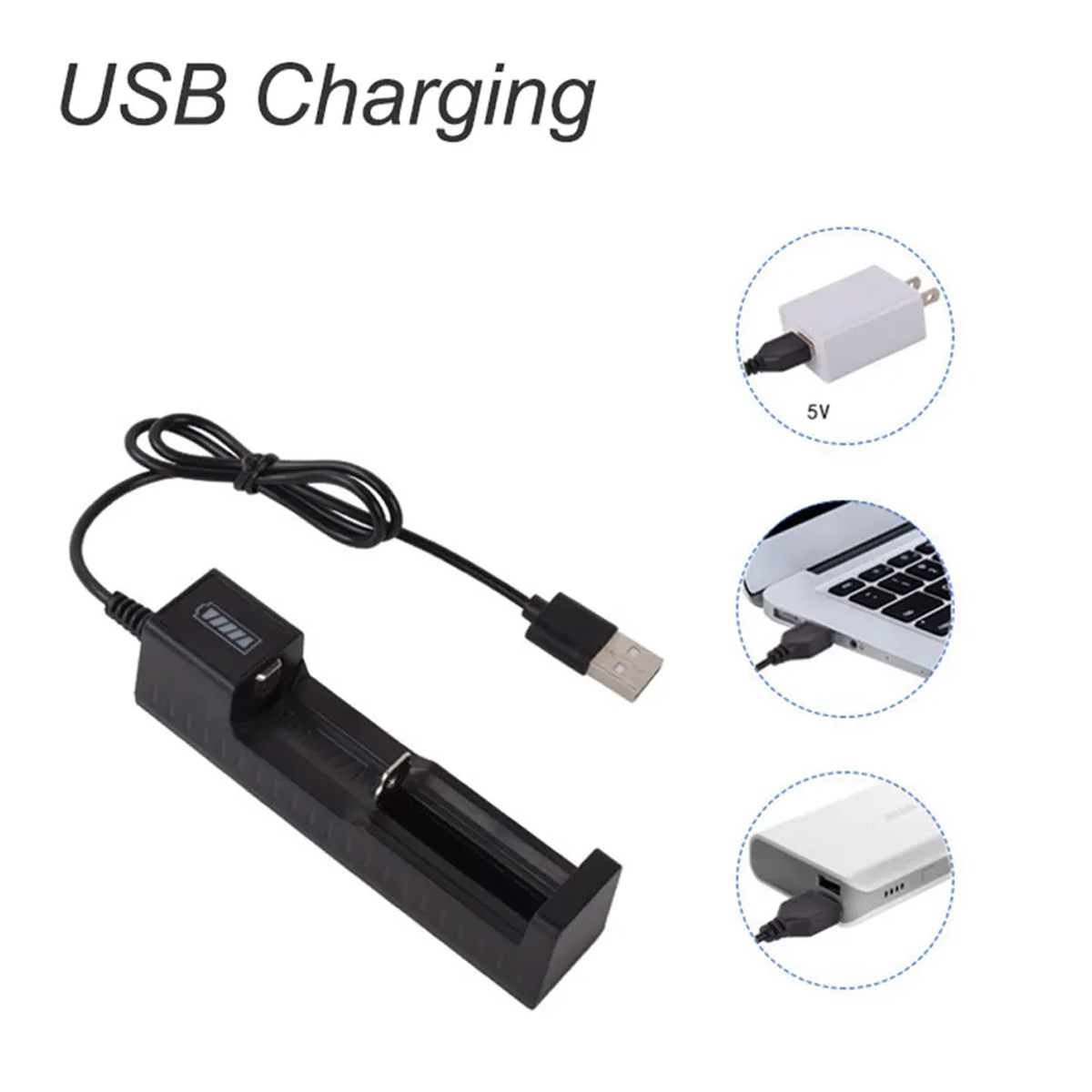 Picture of ABS - Reliable Overheat - Overcurrent - Overcharge and Over discharge Protection - Battery Charger - For 18650 16340 14500 AA AAA CR123A Picture of ABS - Reliable Overheat - Overcurrent - Overcharge and Over discharge Protection - Battery Charger - For 18650 16340 14500 AA AAA CR123A