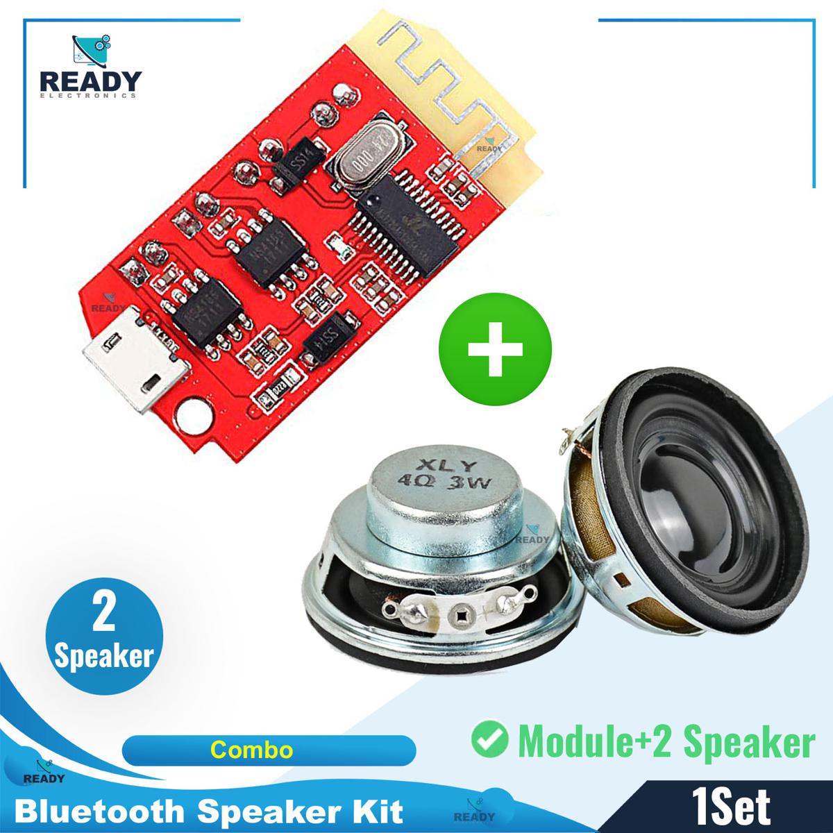 Picture of CT14 Bluetooth 4.2 5V 2A Mini Stereo Power Amplifier Board & 4 ohm 3W Metal Round Magnet Speaker Combo Pack Picture of CT14 Bluetooth 4.2 5V 2A Mini Stereo Power Amplifier Board & 4 ohm 3W Metal Round Magnet Speaker Combo Pack