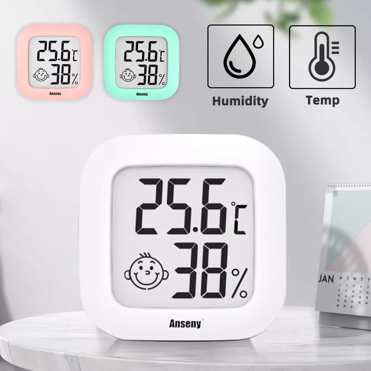 Picture of Digital Thermometer Hygrometer Indoor LCD Display Temperature Humidity Sensor Gauge Meter Measuring Tool for Home Room
