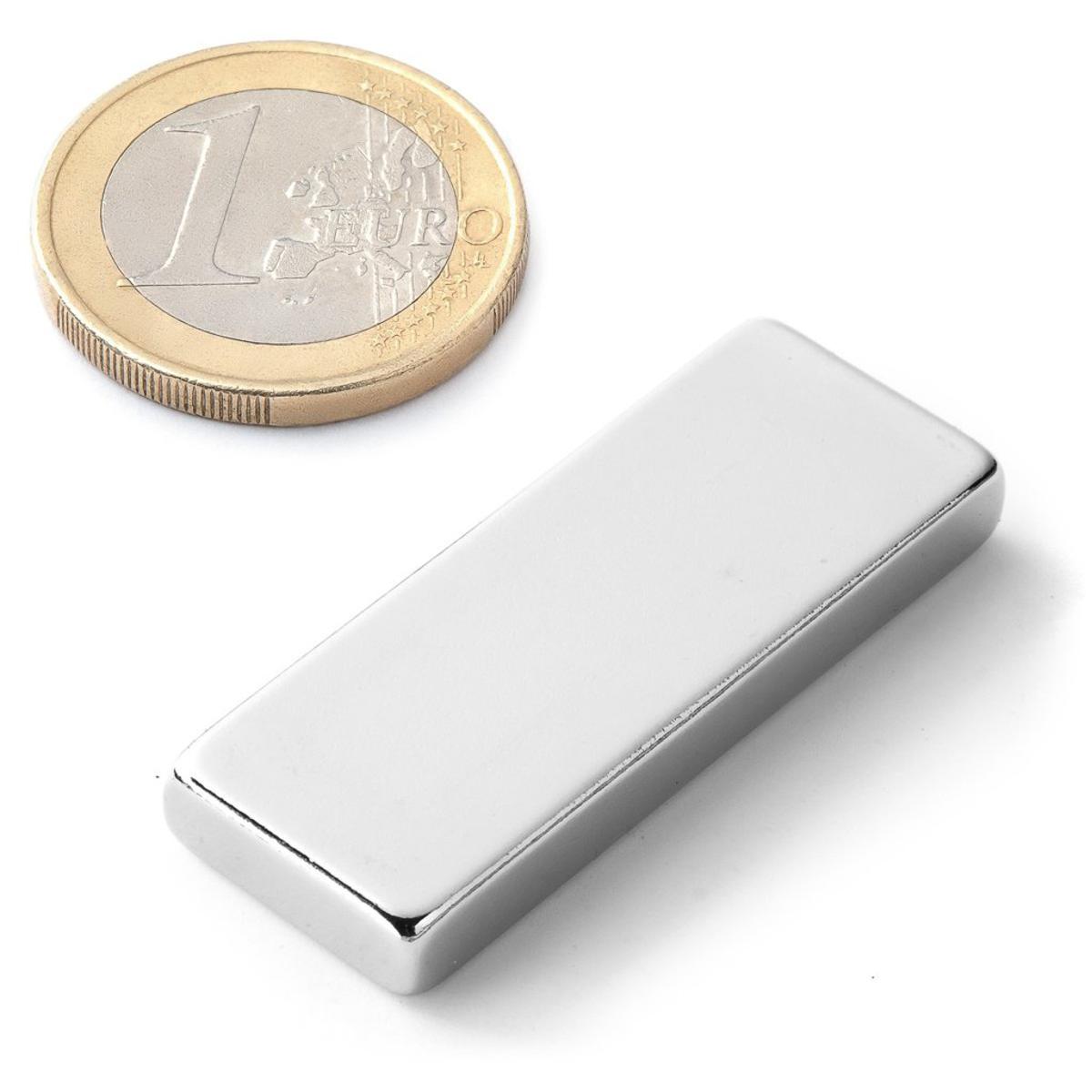 Picture of Neodymium Magnet self adhesive 3M 40 x 15 x 5 mm 10.1kg
