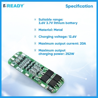 Picture of 3s 20a Lithium 18650 Charger PCB BMS Protection Board 12.6V 18650 Li-ion Cell Charging Module 11.1v 12v 12.6V Easy to Use and Maintain Picture of 3s 20a Lithium 18650 Charger PCB BMS Protection Board 12.6V 18650 Li-ion Cell Charging Module 11.1v 12v 12.6V Easy to Use and Maintain