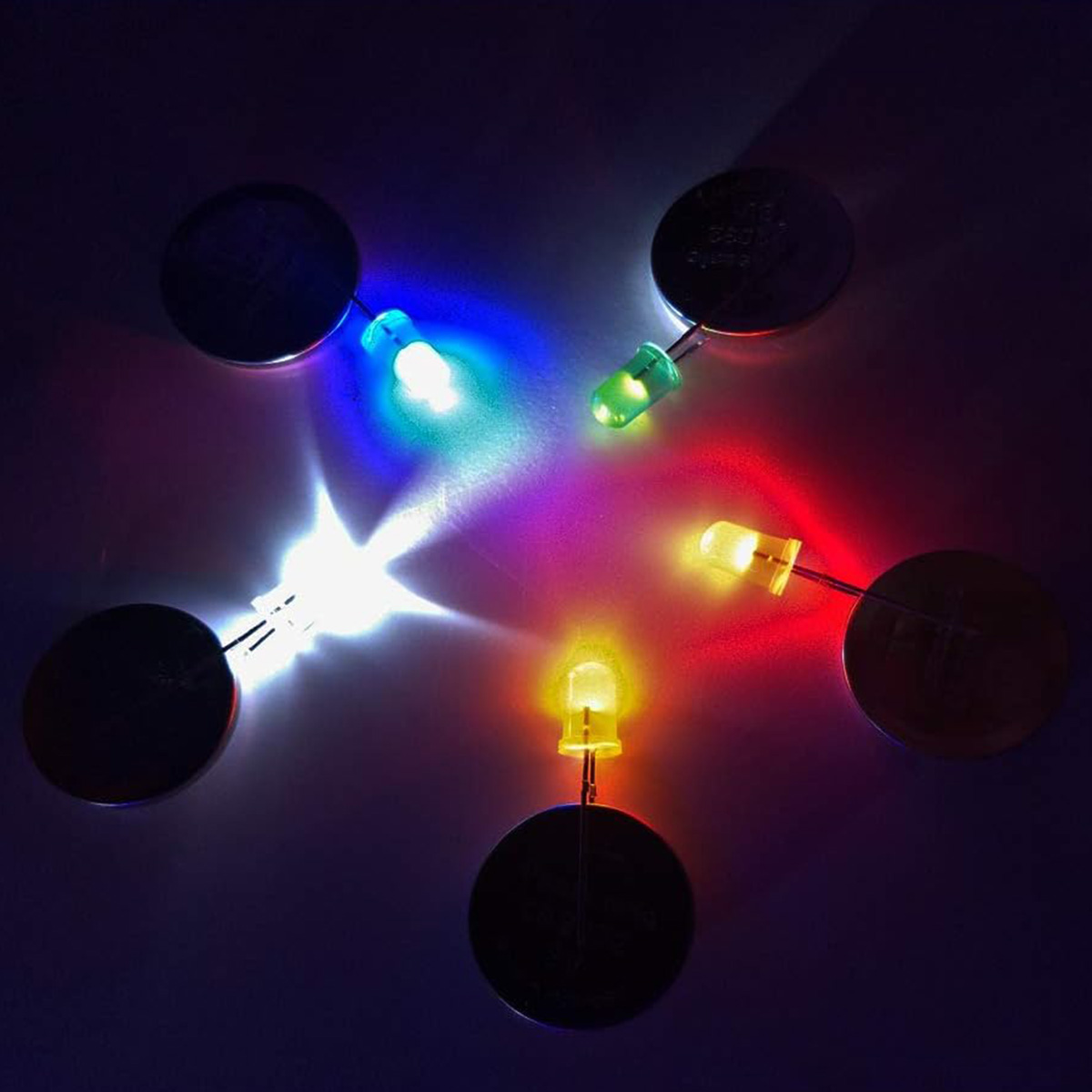 Picture of High Quality - 5mm LEDs Light Emmitting Diode Round ASARDED MIX CLOSER 3V input -25 piece Multicolored - Easy to Use And Maintain Picture of High Quality - 5mm LEDs Light Emmitting Diode Round ASARDED MIX CLOSER 3V input -25 piece Multicolored - Easy to Use And Maintain