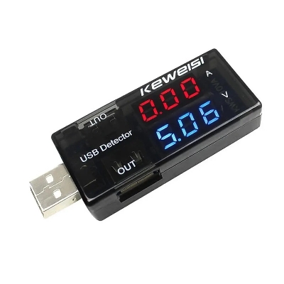 Picture of KEWEISI USB Tester Dual USB Voltage and Ampere Charger Detector Double USB for Output 3-9V 0.1-3A USB Tester