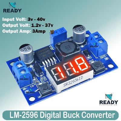 Picture of LM2596 DC DC Step Down Buck Converter with Digital Tube Display