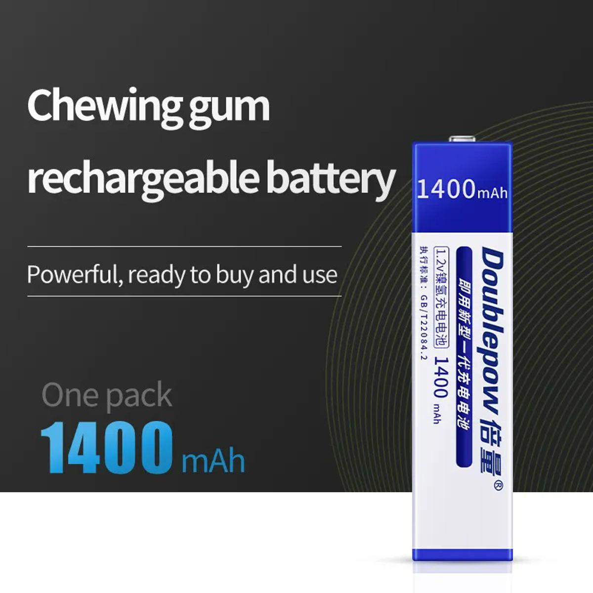 Picture of Rectangles 1.2V 1400mAh Chewing Gum NiMH Rechargeable Gumstick Rechargeable Battery
