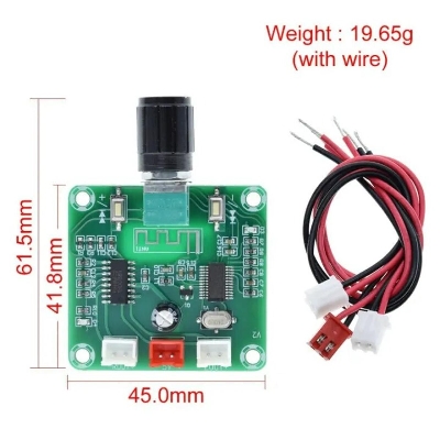 Picture of XH-A158 ultra clear Bluetooth 5.0 power amplifier board pam8403 small power DIY wireless speaker amplifier board 5W*2 Amplifier