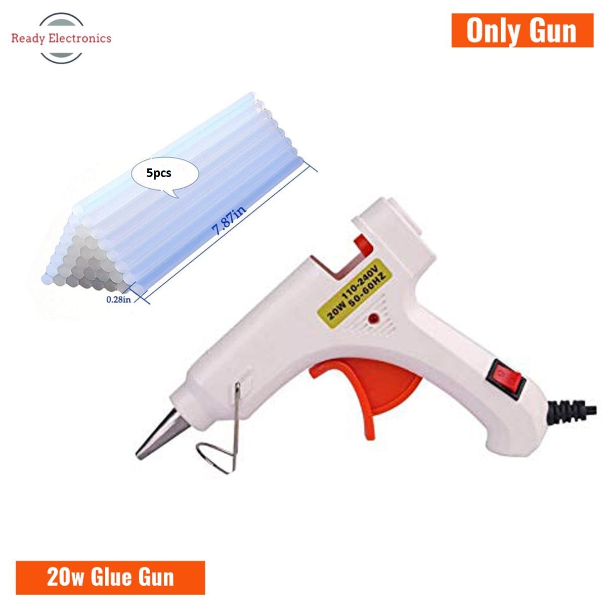 Picture of Hot Melt Glue Gun 20W with 5pcs Glue Stick