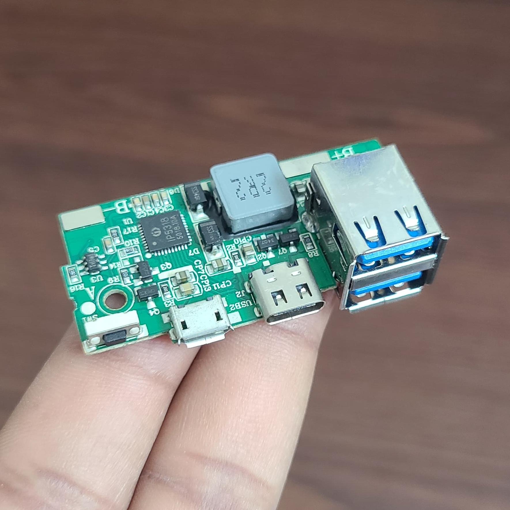 Picture of Fast Charge Power Bank Circuit Support 18W 3A Quick Charge 3.0 Type C Android Charging 2 USB Output Power Bank Circuit