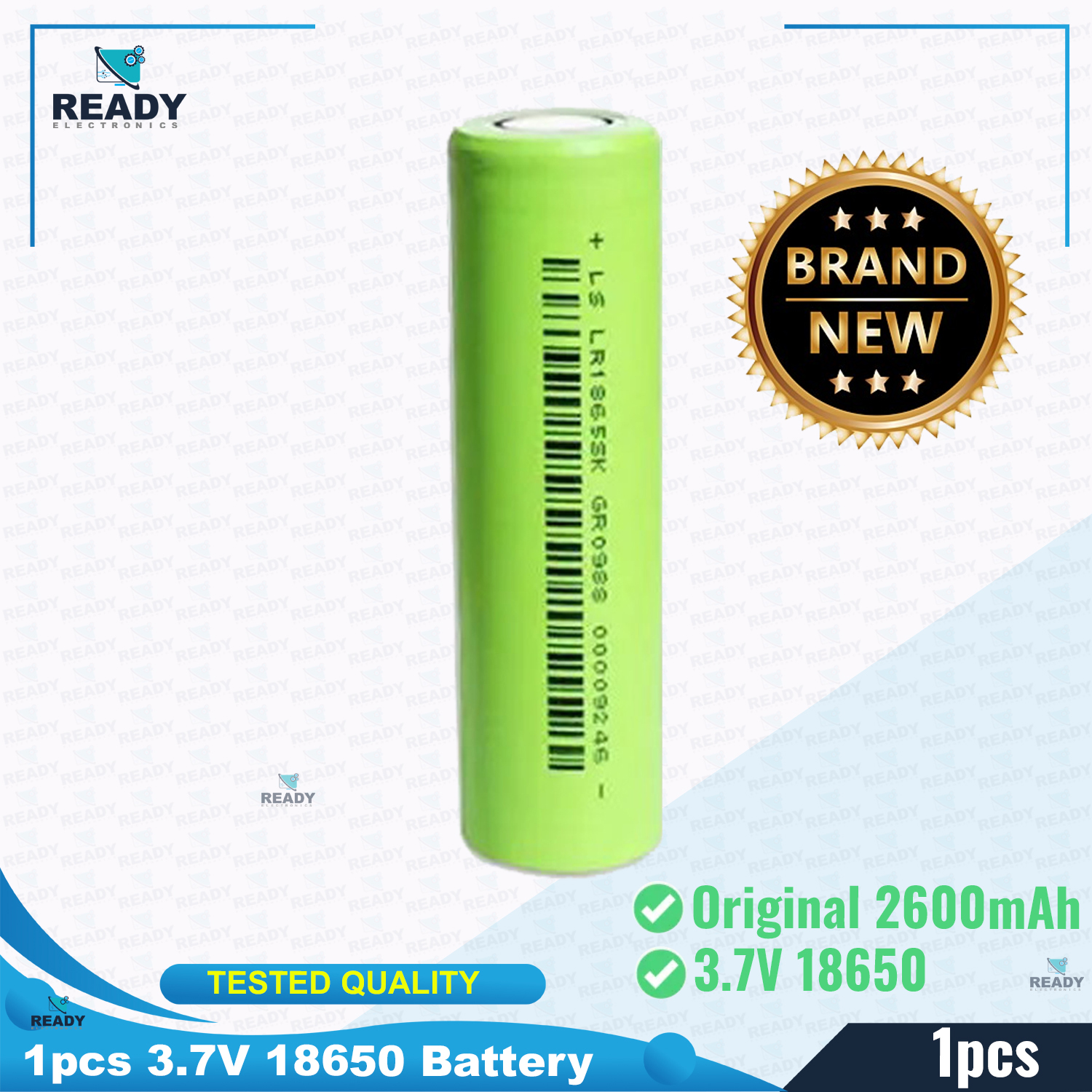 Picture of REAL CAPACITY 3.7V 2600mah 18650 Li Ion Rechargeable Battery 5C Discharge Rate Li-ion Battery For Power Tools- 1pcs Picture of REAL CAPACITY 3.7V 2600mah 18650 Li Ion Rechargeable Battery 5C Discharge Rate Li-ion Battery For Power Tools- 1pcs