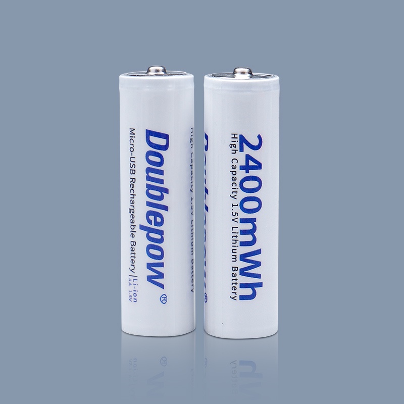 Picture of 1.5V 2400mWh Size AA Double lithium ion rechargeable battery cell- Type C System 2pcs