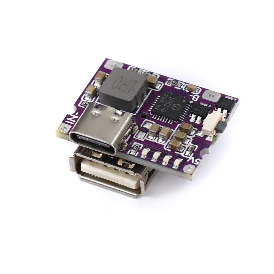 Picture of Type-C USB 5V 3.1A Boost Converter Step-Up Power Module IP5310 Mobile Power Bank Accessories With Switch LED Indicator Fast Charging