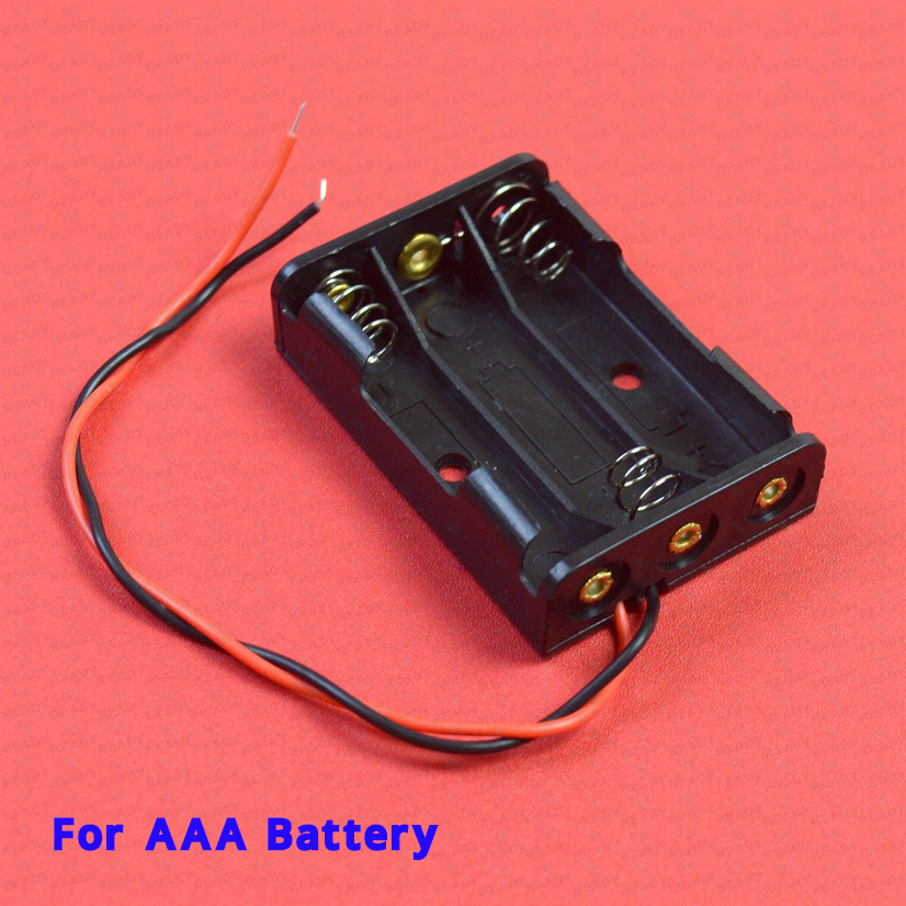 Picture of AAA Battery Case, 3 Slots AAA Battery Box Battery Holder Board with Switch for3xAAA Batteries DIY kit Case- 3S