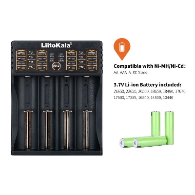 Picture of LiitoKala Lii-402 18650 Battery Charger For 26650 16340 RCR123 14500 LiFePO4 1.2V Ni-MH Ni-Cd Rechargeable Battery lii402 Picture of LiitoKala Lii-402 18650 Battery Charger For 26650 16340 RCR123 14500 LiFePO4 1.2V Ni-MH Ni-Cd Rechargeable Battery lii402