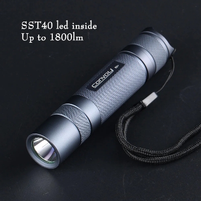 Picture of Convoy S2+ with luminous SST40,DTP copper plater-coated glass lens, biscotti firmware,18650 flashlight ,Torch Light 6500k SST40, White Light
