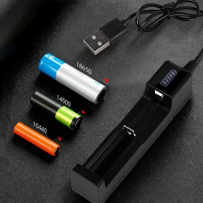 Picture of ABS - Reliable Overheat - Overcurrent - Overcharge and Over discharge Protection - Battery Charger - For 18650 16340 14500 AA AAA CR123A Battery Only