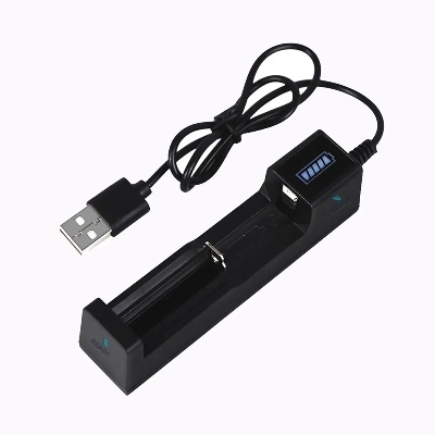 Picture of ABS - Reliable Overheat - Overcurrent - Overcharge and Over discharge Protection - Battery Charger - For 18650 16340 14500 AA AAA CR123A Battery Only