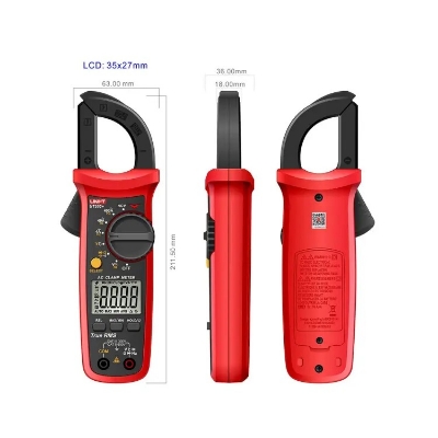 Picture of UNI-T UT202+ Digital True RMS Clamp Meter AC Current 400A, Voltage AC/DC 600V Voltage and Current Tester