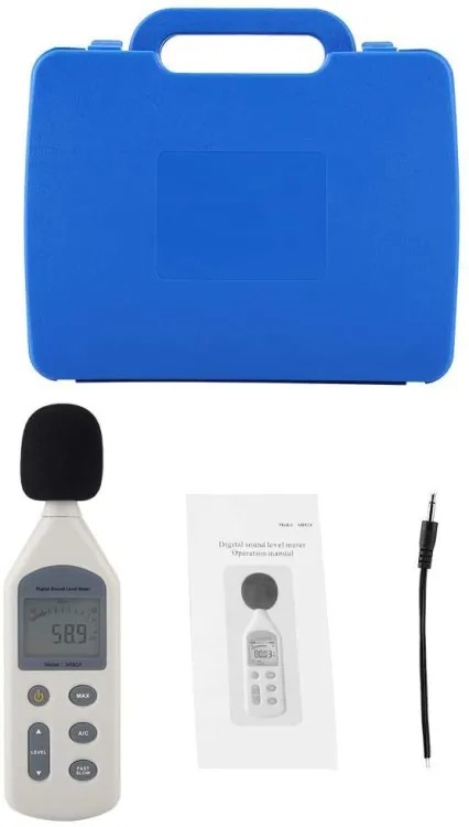 Picture of Smart Sensor AR824 Sound Level Reader, AR824 Sound Level Meter Noise Sound Level Meter Digital Handheld Decibel Meter, Sound Monitor dB Meter Sound Sensor- READY ELECTRONICS
