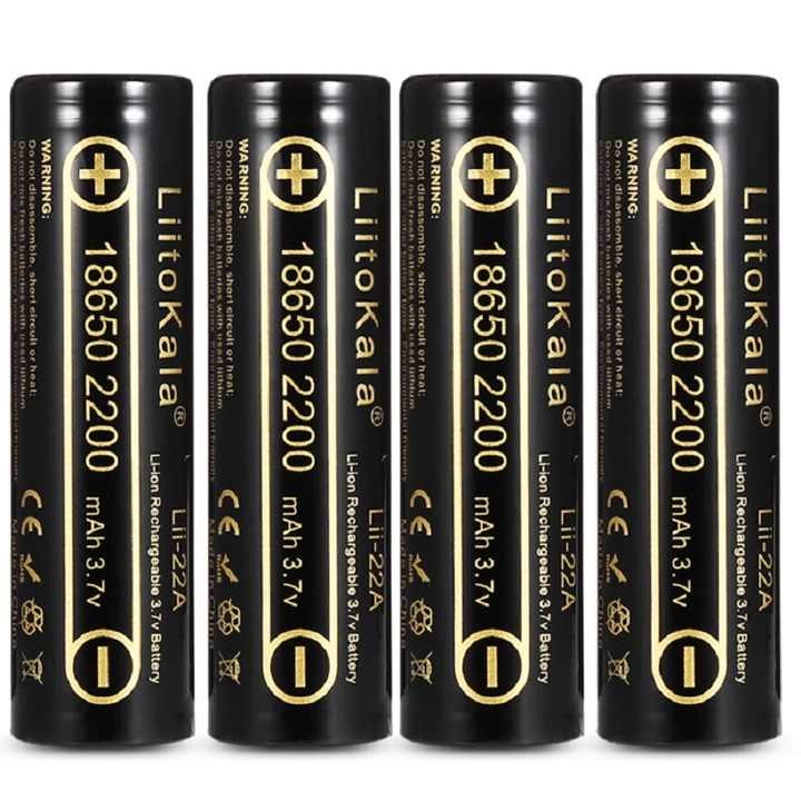 Picture of LiitoKala Lii-22A 3.7V 18650 2200mAh Rechargeable Battery li ion Batteries Li-ion Lithium Battery for Flashlight- 1pcs