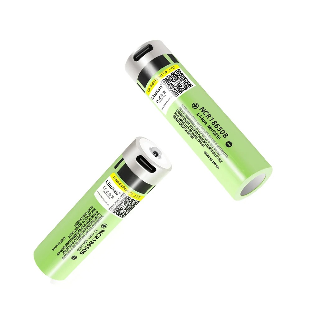 Picture of 2PCS LiitoKala USB-34B Type-C 18650 3.7V 3400mAh USB Rechargeable Li-ion Battery for Flashlight Electric Mouse Toy Battery