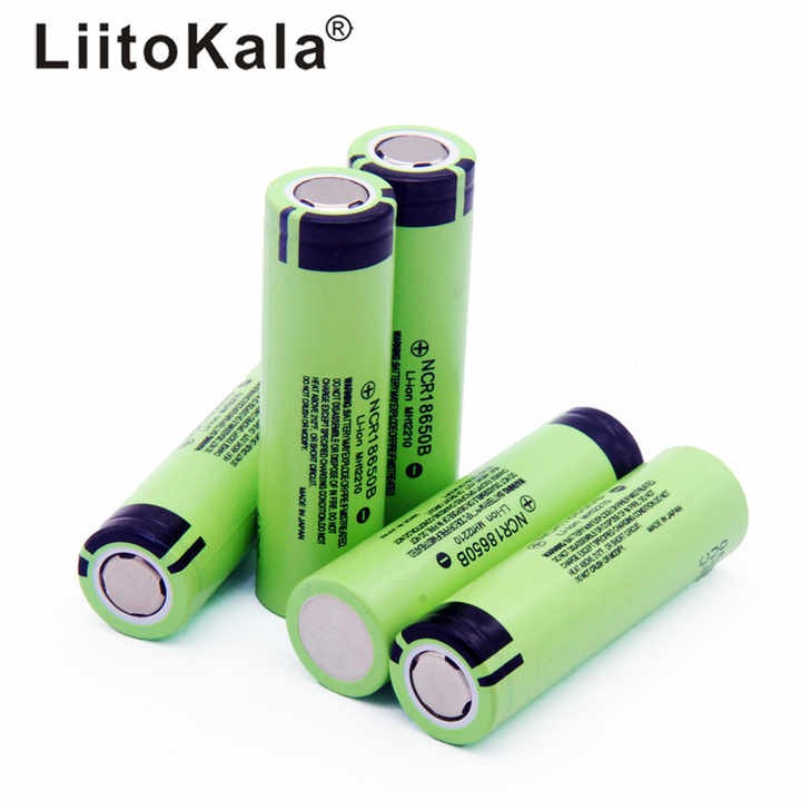 Picture of LiitoKala New NCR18650B 3.7 v 3400 mah 18650 Lithium Rechargeable Battery Flashlight batteries-2pcs