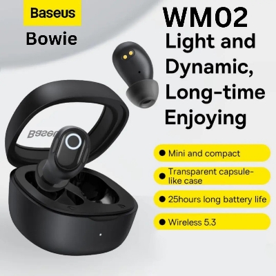 Picture of Baseus Bowie WM02 True Wireless Earbuds for Smartphone