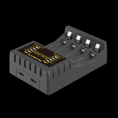 Picture of 4 Slots Intelligent Ni-Mh Battery Charger for Rechargeable 1.2V AA Ni-MH Battery with USB Output Power and LED Display