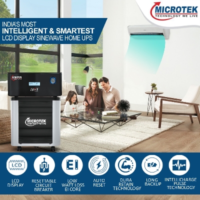 Picture of MICROTEK UPS LUXE SW 1200 (950VA-12V) IPS For Home use and other Purpose