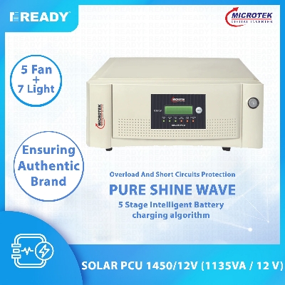 Picture of MICROTEK SOLAR HYBRID IPS UPS MACHINE PCU1450/12V SOLAR PCU 1450 IPS MACHINE FOR 12V BATTERY