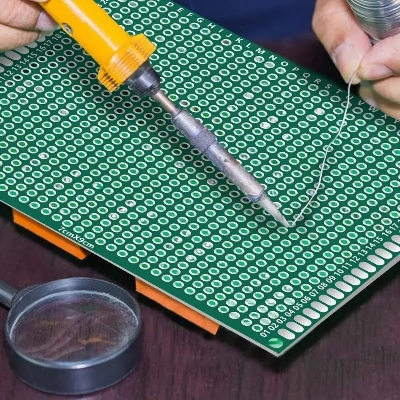 Picture of Double Sided PCB Board Prototype Kit 6 Sizes Universal Printed Circuit Protoboard for DIY Soldering Project- Selected one will be given