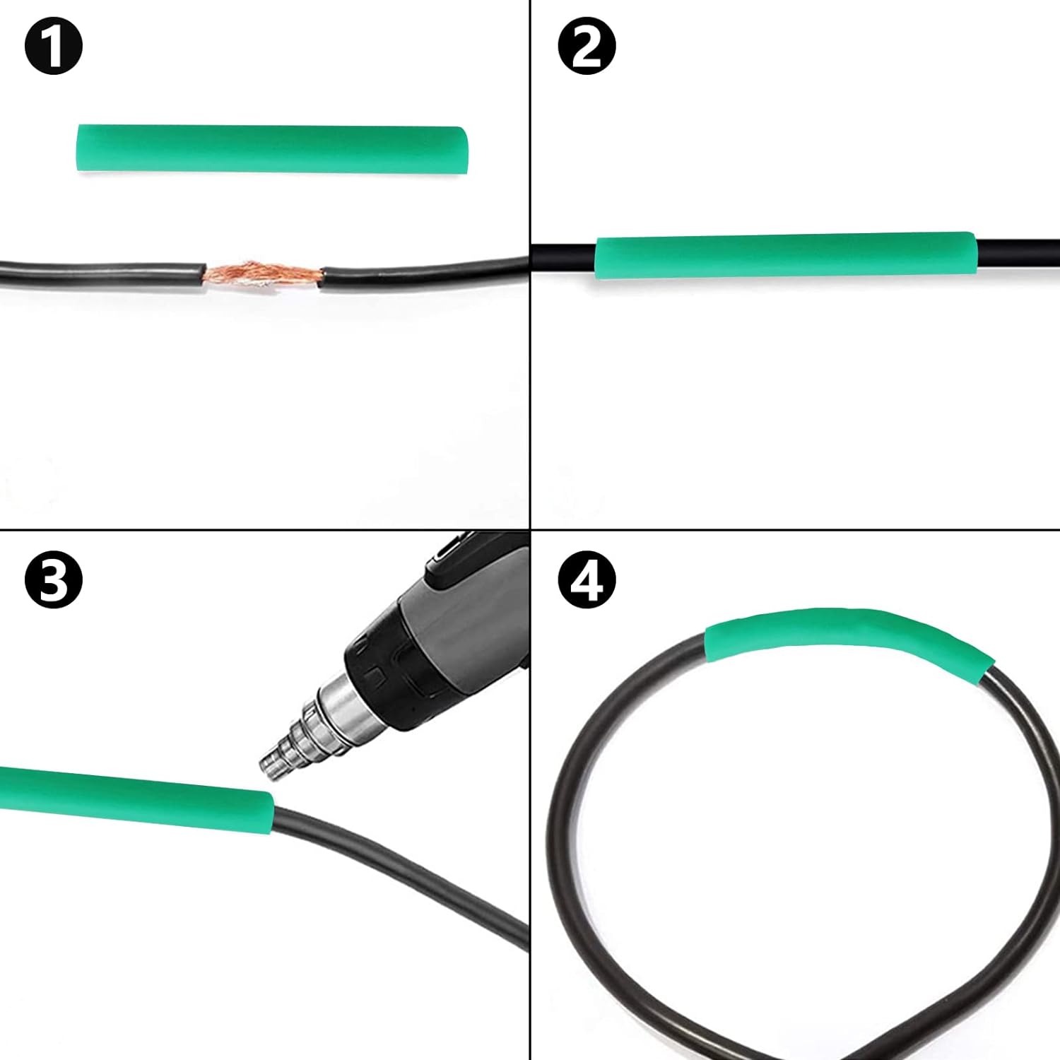 Picture of 560-Piece Heat Shrink Tube Set, Waterproof Heat Shrink Tubing Assortment 2:1 Shrink Ratio with 12 Different Sizes Insulation Heat Shrink Tube, Solier Tube for Cable, 5 Colours Picture of 560-Piece Heat Shrink Tube Set, Waterproof Heat Shrink Tubing Assortment 2:1 Shrink Ratio with 12 Different Sizes Insulation Heat Shrink Tube, Solier Tube for Cable, 5 Colours