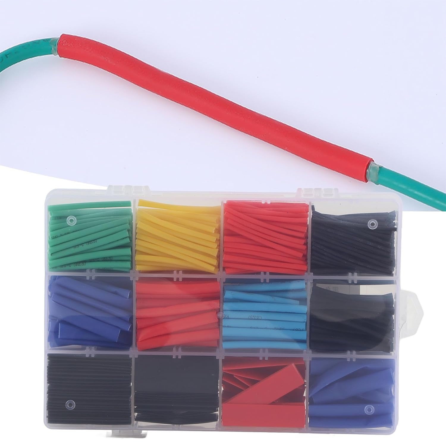 Picture of Electrical Cable Heat Shrink Sleeve, 750Pcs Heat Shrink Tubing Kit, Nylon Electrical Cable Sleeve, 2:1 Heat Shrinkage Ratio- 750pcs Set Picture of Electrical Cable Heat Shrink Sleeve, 750Pcs Heat Shrink Tubing Kit, Nylon Electrical Cable Sleeve, 2:1 Heat Shrinkage Ratio- 750pcs Set