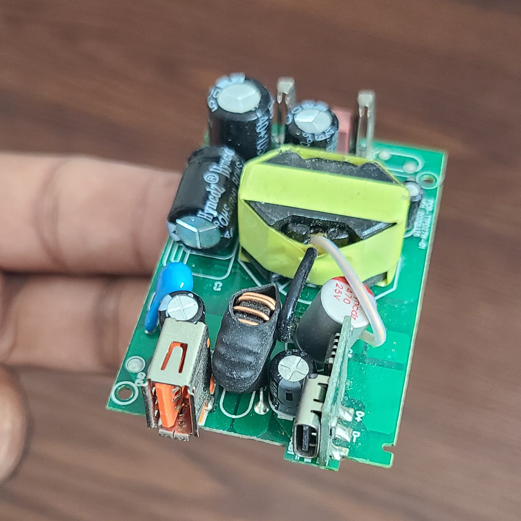 Picture of PD 18W Type C port USB fast charging board diy SMPS Adapter 220V to Mobile Charge- Battery Charger For Mobile Phone