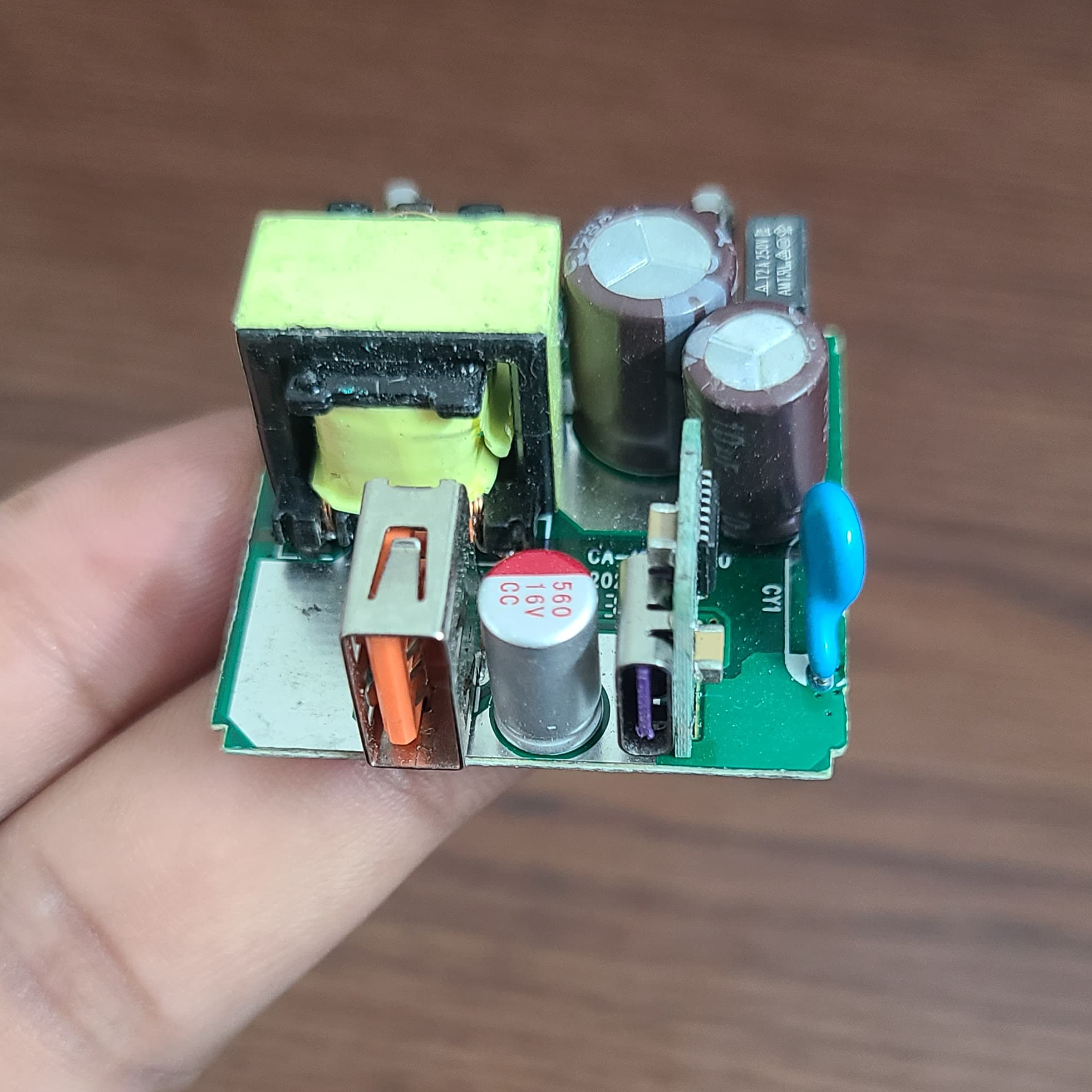 Picture of PD 22.5W Type C port USB fast charging board diy SMPS Adapter 220V to Mobile Charge- Battery Charger For Mobile Phone