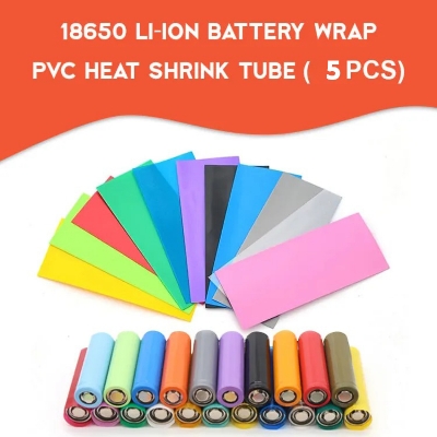 Picture of 18650 Lipo Battery Wrap PVC Heat Shrink Tube Precut Insulated Film Protection Cover Case Pack Sleeving, For 18650 Battery