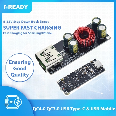 Picture of QC4.0 QC3.0 USB Type-C Mobile Phone Quick Charge Adapter 6-35V Step Down Buck Boost Module for Huawei SCP/FCP Apple PD Qualcomm Fast Charging Super Fast Charging Laptop Charging Circuit Picture of QC4.0 QC3.0 USB Type-C Mobile Phone Quick Charge Adapter 6-35V Step Down Buck Boost Module for Huawei SCP/FCP Apple PD Qualcomm Fast Charging Super Fast Charging Laptop Charging Circuit