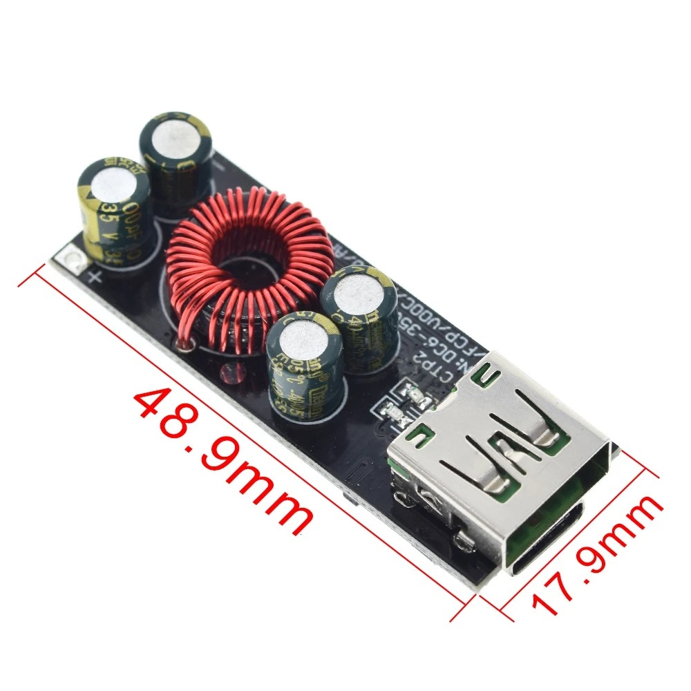 Picture of QC4.0 QC3.0 USB Type-C Mobile Phone Quick Charge Adapter 6-35V Step Down Buck Boost Module for Huawei SCP/FCP Apple PD Qualcomm Fast Charging Super Fast Charging Laptop Charging Circuit Picture of QC4.0 QC3.0 USB Type-C Mobile Phone Quick Charge Adapter 6-35V Step Down Buck Boost Module for Huawei SCP/FCP Apple PD Qualcomm Fast Charging Super Fast Charging Laptop Charging Circuit