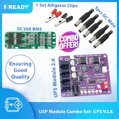 Picture of Mini Router UPS Combo Set  Borad 40W V2.6 Battery Charger Board 11.1V Battery Charger For Router and Onu - READY ELECTRONICS Picture of Mini Router UPS Combo Set  Borad 40W V2.6 Battery Charger Board 11.1V Battery Charger For Router and Onu - READY ELECTRONICS