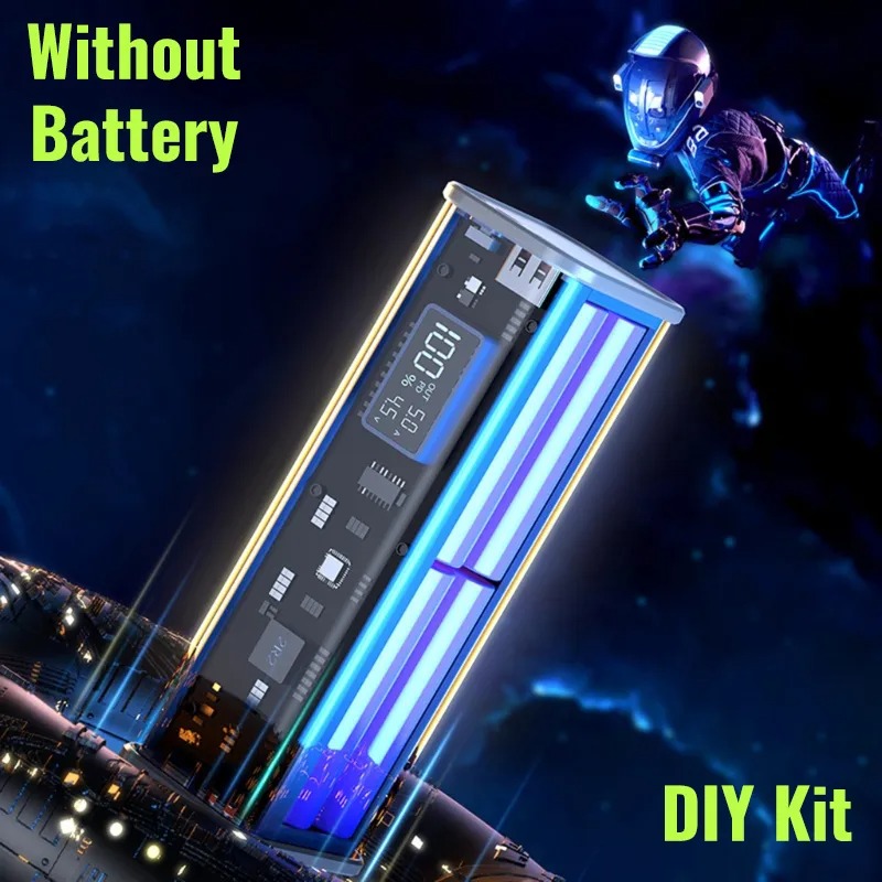 Picture of PD22.5W DIY Battery Charger Case Fast Charging Case for 8PCS 18650 20800mA Battery Charging Power Bank Box Battery Charger (Without Battery)