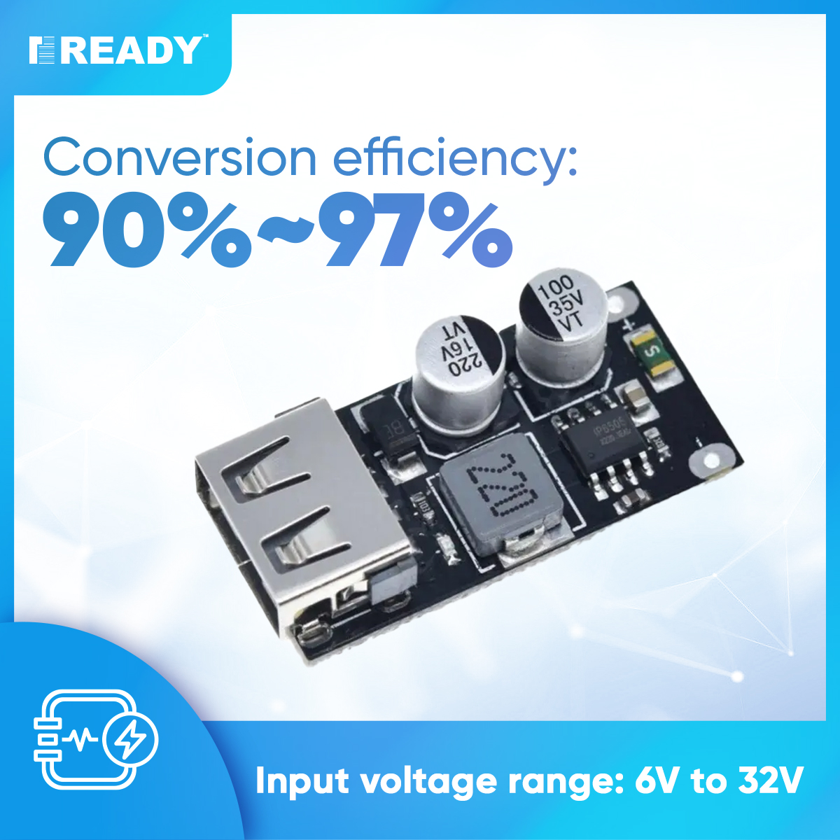 Picture of [111Tk Deal] Qc3.0 Qc2.0 Usb Dc-Dc Buck Converter Charging Step Down Module To Fast Quick Charger Circuit Board Module - Solar Panel - solar panel 100w